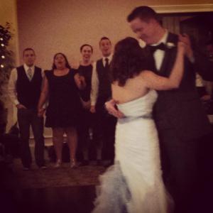 Friends that surprise you by serenading you during your first dance.